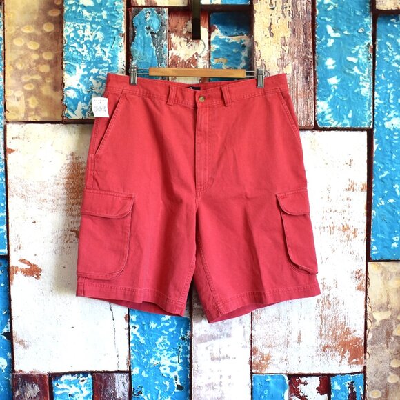 Men's Polo Ralph Lauren Cargo Shorts SIZE 36W Nantucket Red NEW